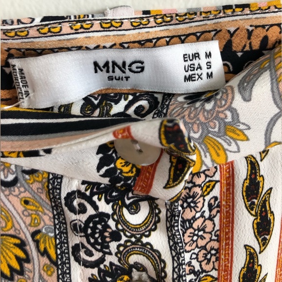 Mango A-line button-up abstract skirt - Picture 4 of 7